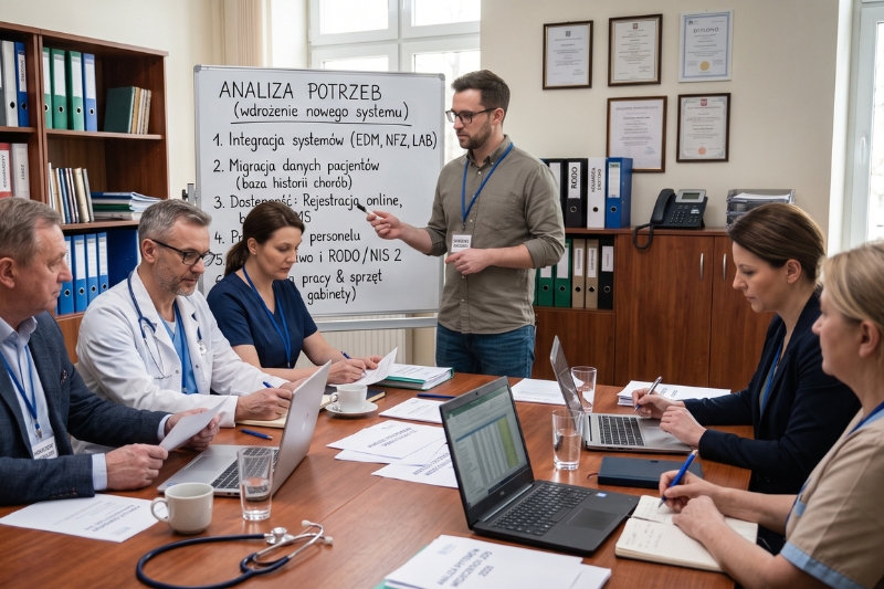 wybór oprogramowania medycznego dla przychodni - diagnoza przedwdrożeniowa